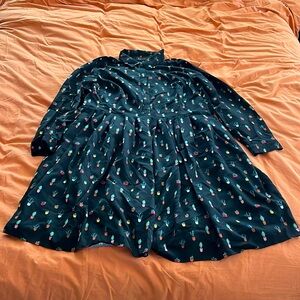 Eloquii Black with Succulent patten dress - size 18